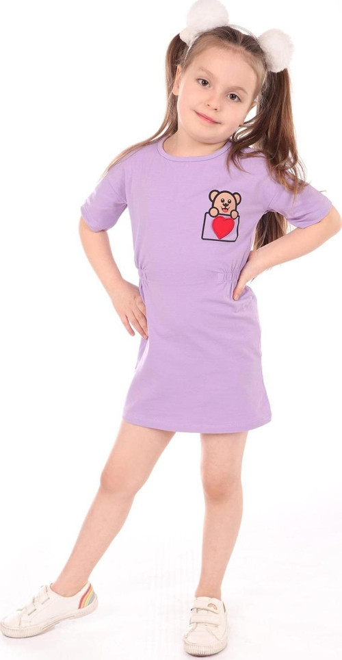 Toontoy Kız Bebek Nakışlı Elbise