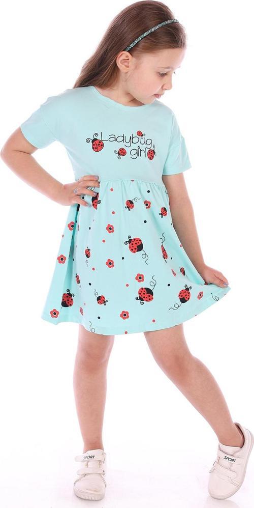 Toontoy Kız Bebek Ladybug Girl Uğur Böcek Baskılı Elbise