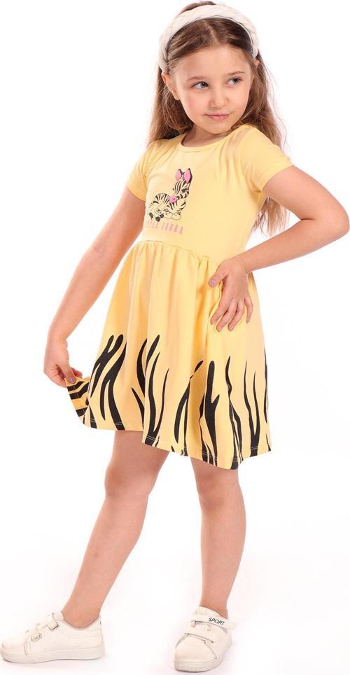 Toontoy Kız Bebek Baskılı Elbise