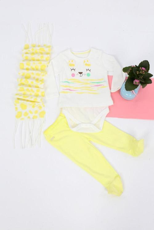 Toontoy Kız Bebek Üçlü Takım