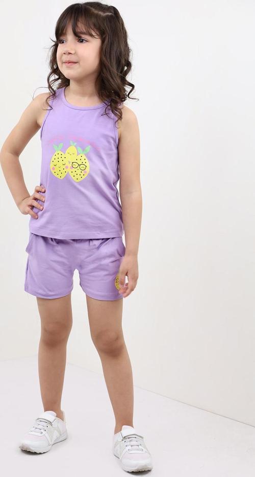 Toontoy Kız Bebek Baskılı Şortlu Takım