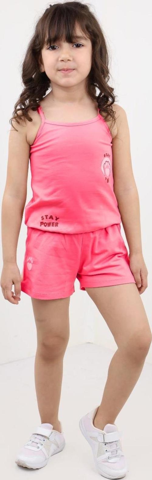 Toontoy Kız Bebek Baskılı Şortlu Takım