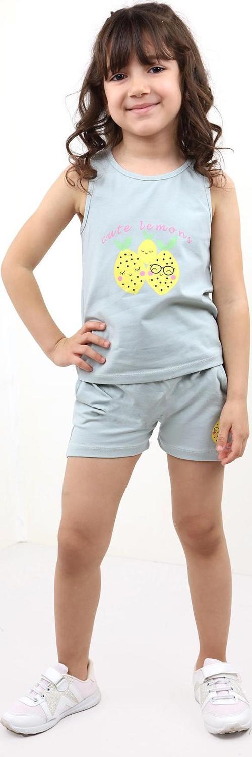 Toontoy Kız Bebek Baskılı Şortlu Takım