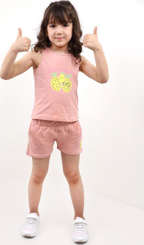Toontoy Kız Bebek Baskılı Şortlu Takım