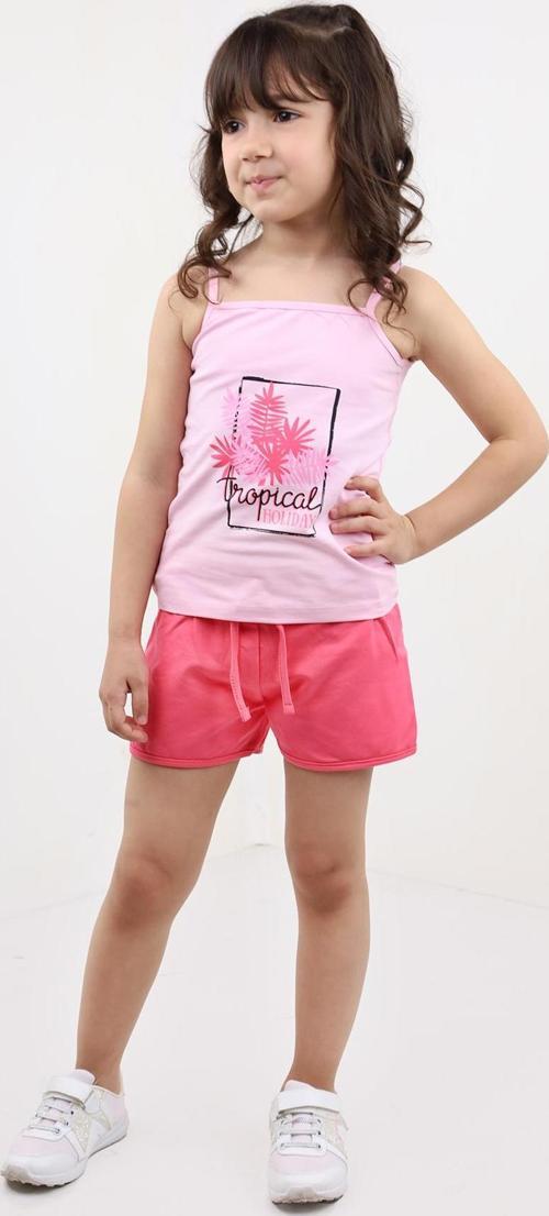 Toontoy Kız Bebek Baskılı Şortlu Takım