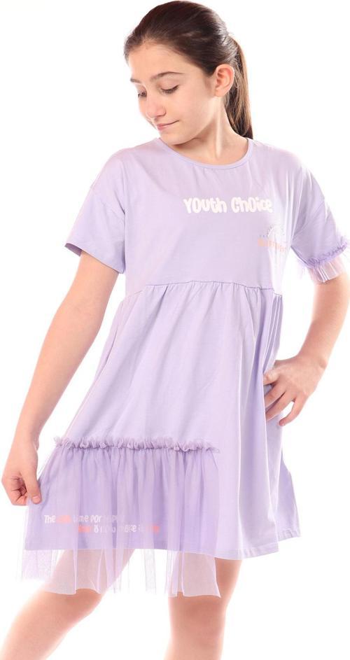Toontoy Kız Çocuk Youth Choice Baskılı Tüllü Elbise