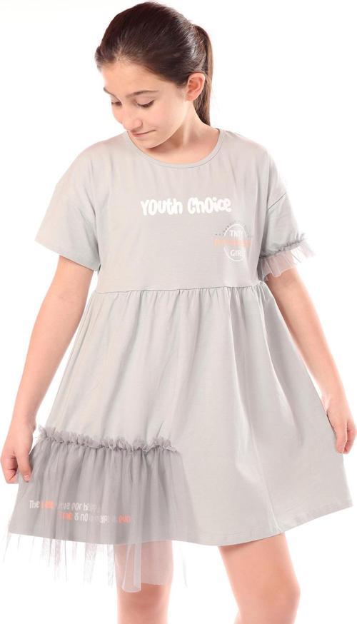 Toontoy Kız Çocuk Youth Choice Baskılı Tüllü Elbise
