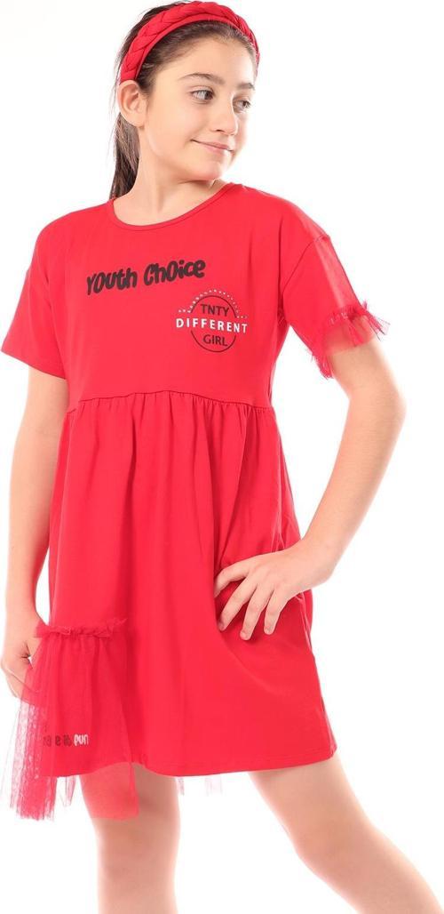 Toontoy Kız Çocuk Youth Choice Baskılı Tüllü Elbise