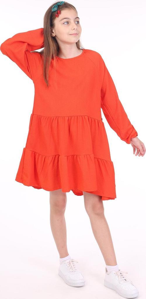 Toontoy Kız Çocuk Reglan Kol Elbise