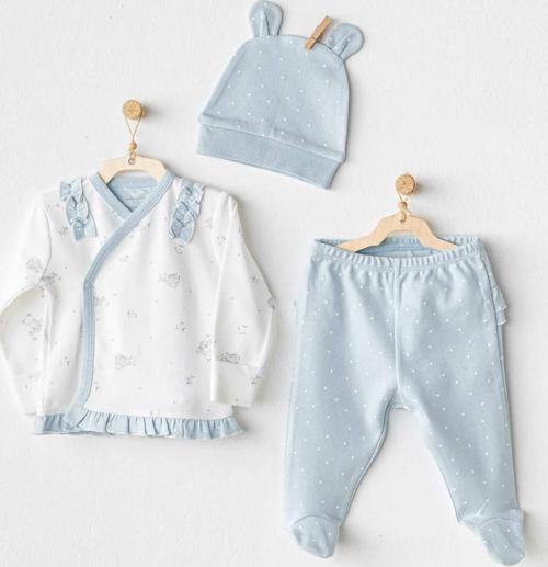 Bunny Bear 3'lü Bebek Zıbın AC25646