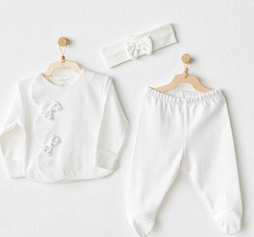 Chic Girl 3'lü Bebek Zıbın Set AC25824