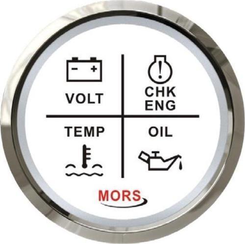 Alarm Seti Göstergesi 4'Lü 12-24 Volt Beyaz