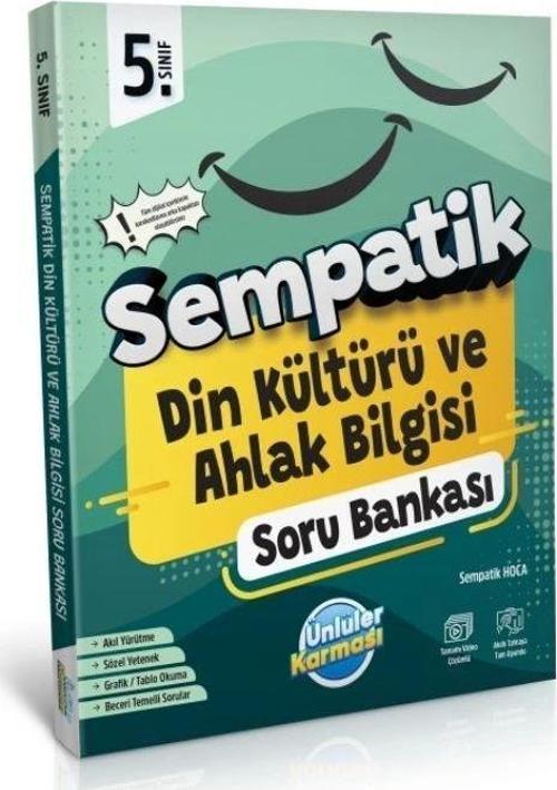 ÜNLÜLER KARMASI SEMPATİK 5 SINIF DİN KÜLTÜRÜ SORU BANKASI