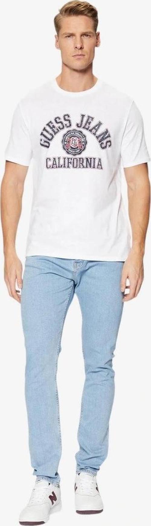 Erkek  CALIFORNIA logolu Beyaz T-shirt
