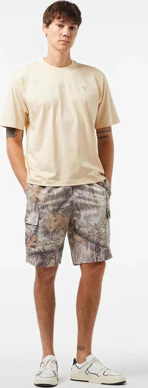 Oversize Bej Erkek Tişört