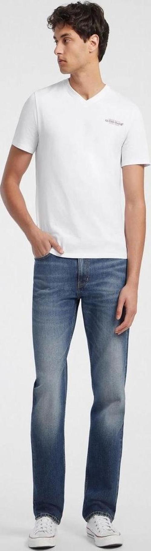 Erkek Slim Fit  Beyaz Kısa Kollu Tişört
