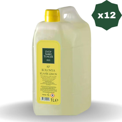 Bidon Limon Kolonyası 1 Lt - (12 Adet)