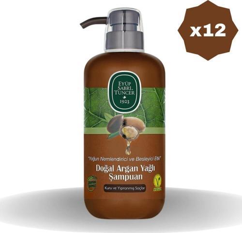 Doğal Argan Yağlı Şampuan 600 Ml - (12 Adet)