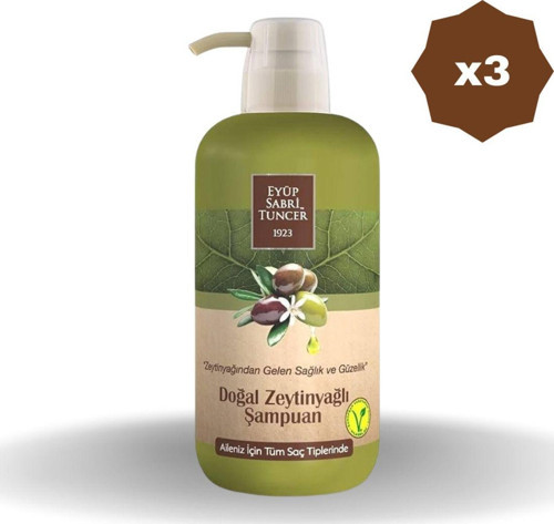 Doğalzeytinyağlı Şampuan 600 Ml - (3 Adet)