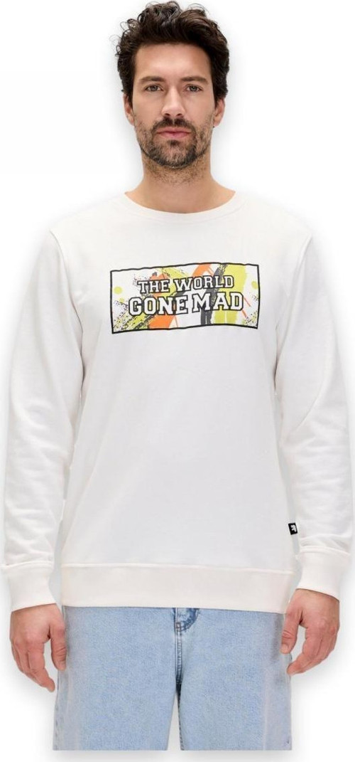 Caen Crewneck Beyaz Erkek Sweatshirt