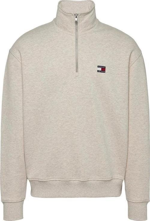Erkek Beyaz Tjm Rlx  Fermuarlı Sweatshırt