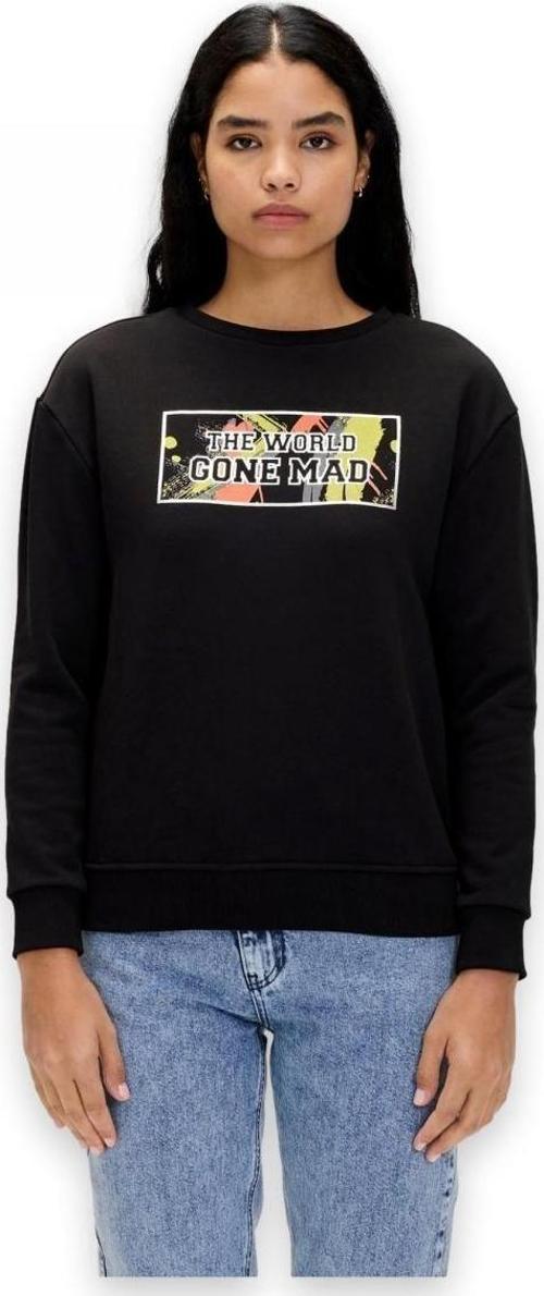 24.04.12.002 Re-Carina Crewneck Sweat Siyah Unisex Sweatshirt