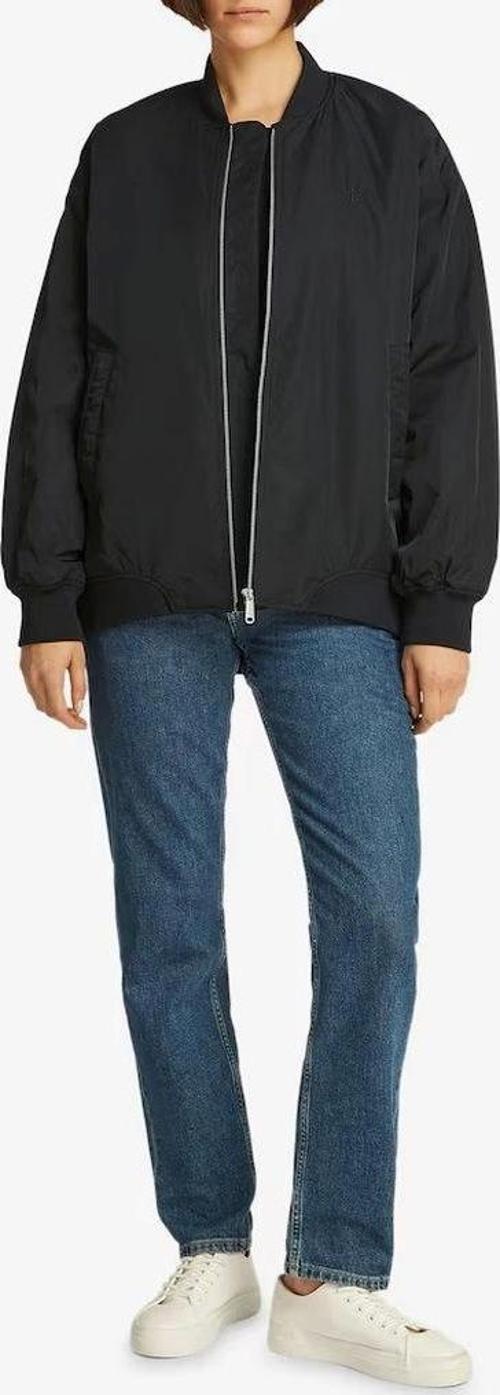 Jeans bomber ceket Siyah