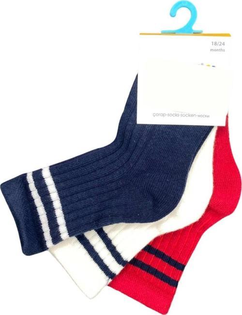 3 Lü Bebek Çorabı E037-23