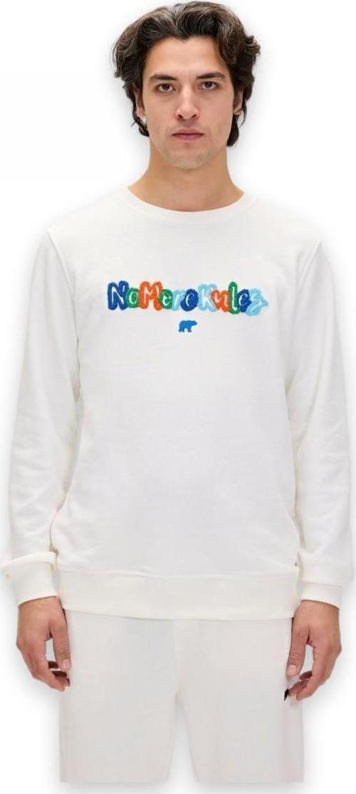24.02.12.018 Furry Crewneck Beyaz Unisex Sweatshirt