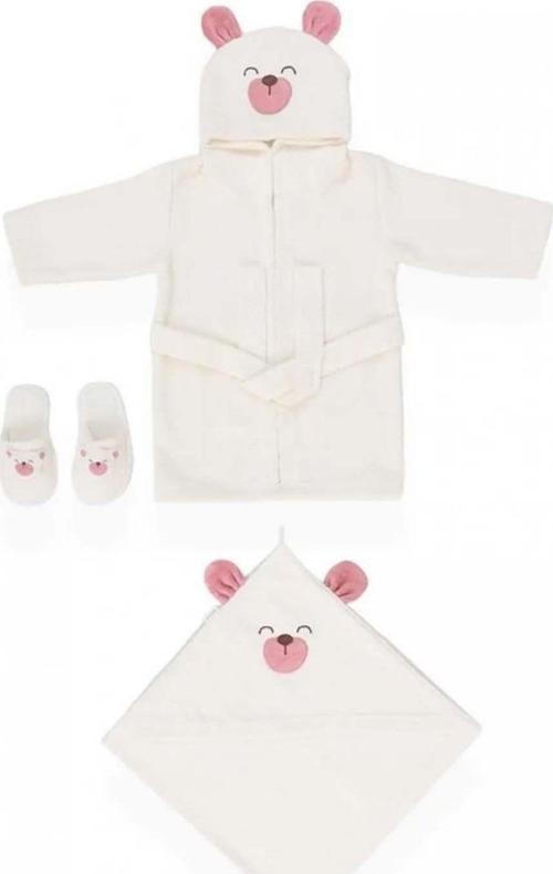 Sevimli Köpek Bebek Bornoz Seti 30041