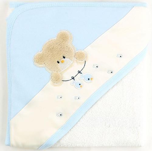 Balıkçı Ayı Bebek Banyo Havlusu 9883