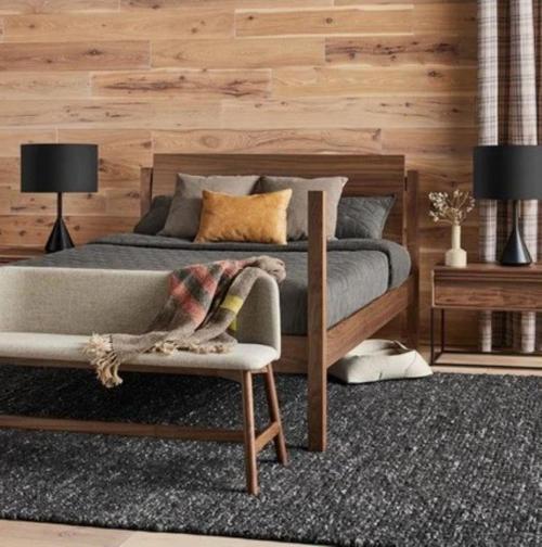 -Design Ahşap Tik Karyola