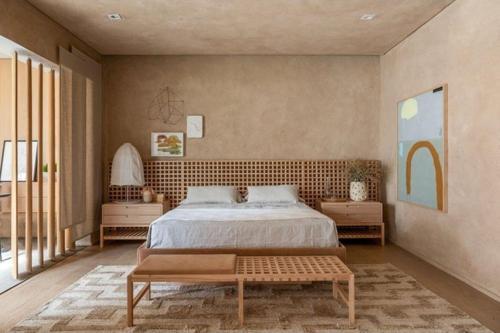 -Design Ahşap Krater Karyola