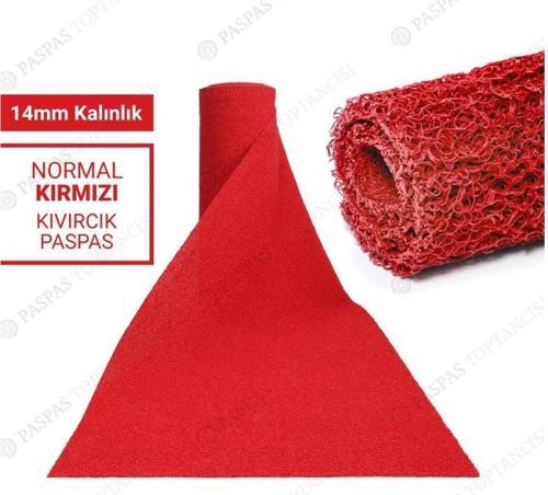 100X80CM KIRMIZI KIVIRCIK PASPAS-HALI KAYMAZ YOLLUK LİDYA 14MM