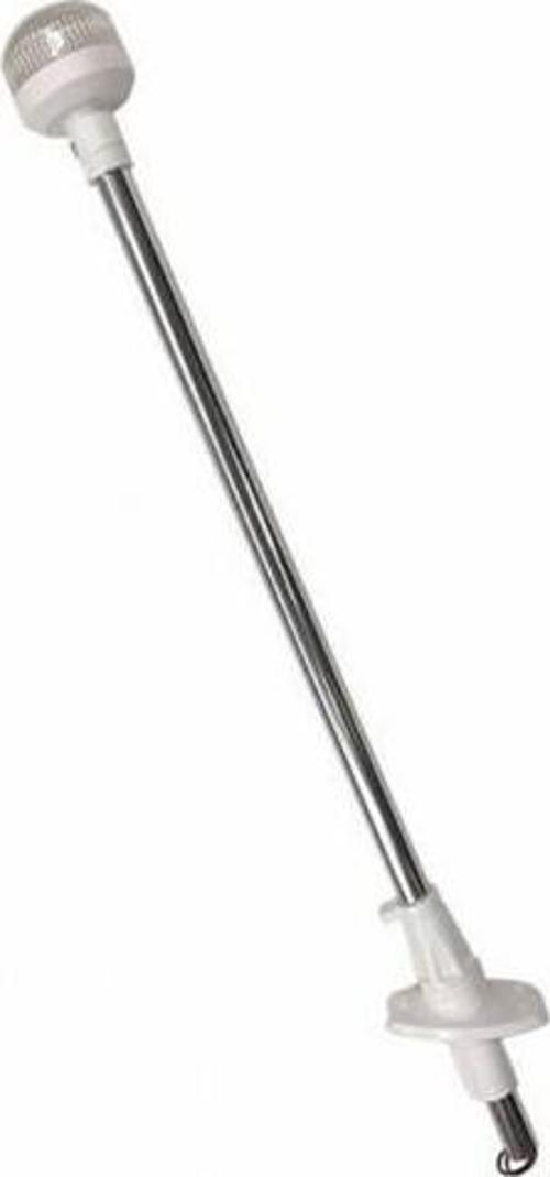 IŞIKLI BAYRAK DİREĞİ AYARLI led 12v,BEYAZ 60cm