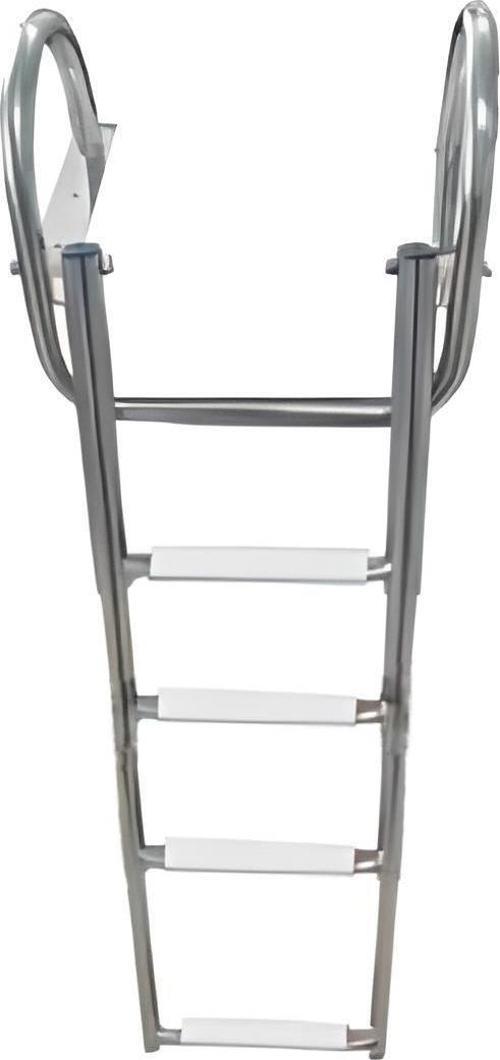 TEKNE MERDİVENİ KATLANABİLİR TELESKOPİK MERDİVEN 4 KROM TUTAMAKLI 120 CM