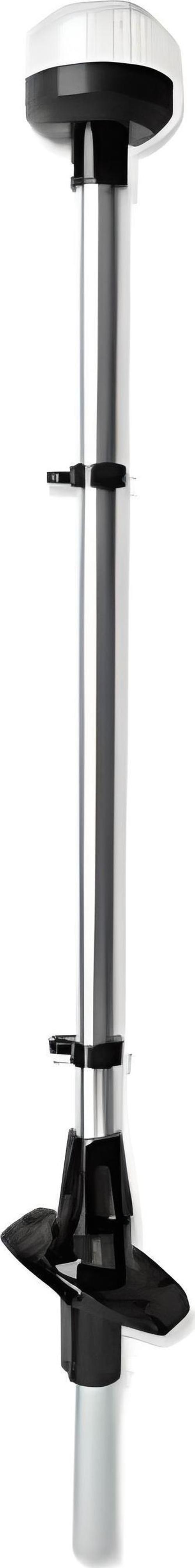 IŞIKLI BAYRAK DİREĞİ AYARLI LED 12V SİYAH 60CM