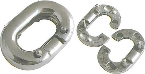 ZİNCİR EK BAKLASI KROM ÇAP 8MM TEKNE YAT