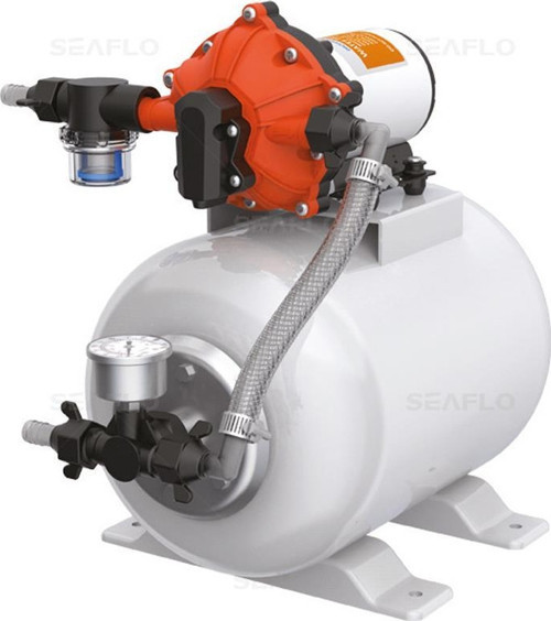 TANKLI HİDROFOR 12 V 18.9 LT. 8.00 LT TANK TEKNE, YAT VE KARAVAN