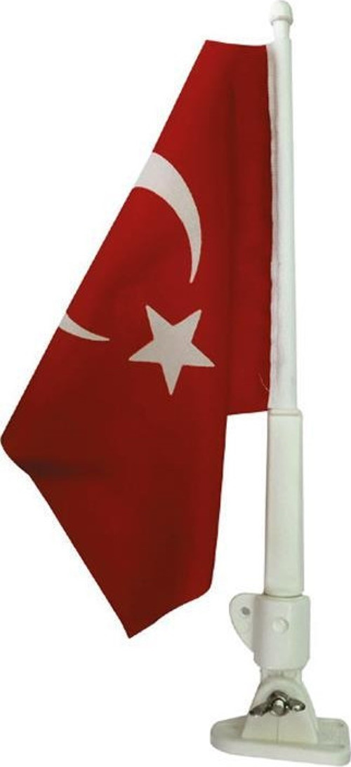 PLASTİK BAYRAK DİREĞİ BAYRAKLI 40 CM TEKNE İÇİN