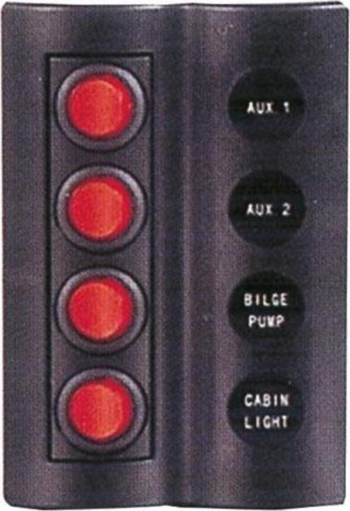 4'LÜ  SWITCH PANEL A.S TEKNE, YAT VE KARAVAN