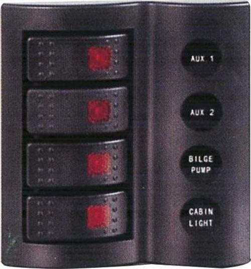 4'LÜ  SWITCH PANEL B.S TEKNE, YAT VE KARAVAN