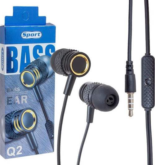 Q2 SPORT Stereo Mikrofonlu Kulakiçi Kulaklık