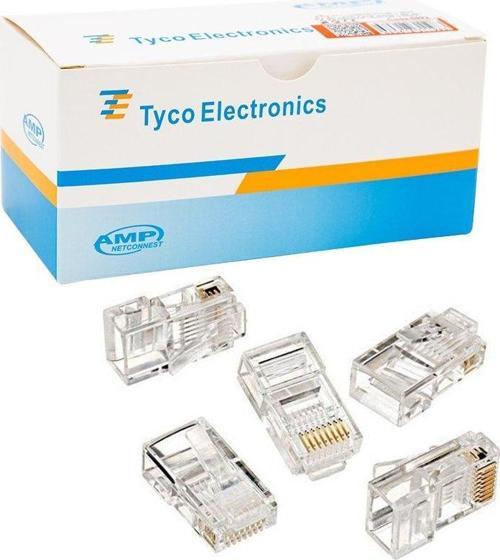 Ayt Powermaster RJ45 Cat5 Cat6 Uç Ethernet 8P8C Soket 100'lü İnternet Jack Soketi