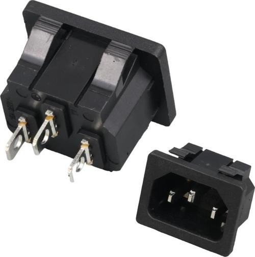 Ayt  Power Kablo Soketi C14 Kulaksız Power Elektirik Kablosu Soketi