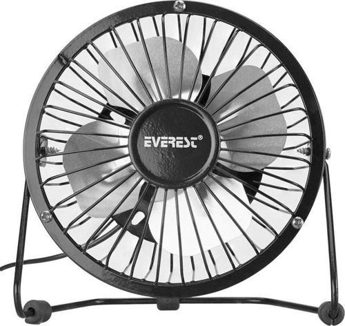 Everest Efn-482 Siyah Metal Masaüstü Mini Usb Fan Bilgisayar Laptop Notebook Yanı Fan