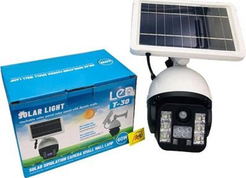 T-30 Solar Güneş Enerjili Panelli Hareket Sensörlü Ledli Maket Kamera Caydırıcı Kamera