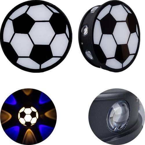 Ayt Powermaster Duvar Aplik Gün Işığı Mavi Futbol Topu Dekorlu Dekoratif Gece Lambası Led Aydınlatma 16x5 Cm