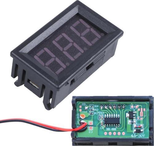 Ayt Powermaster Ic278d Dijital Voltmetre Dc 5-30 Volt 3 Pin Led Ekranlı Voltaj Göstergesi