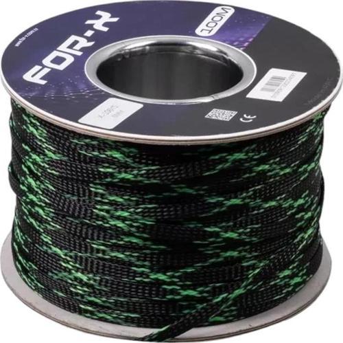 X-106YS YEŞİL-SİYAH 6MM 100 METRE KABLO ÇORABI